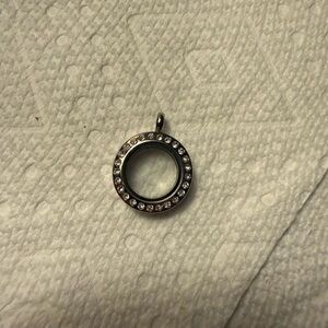 Origami Owl Mini Silver with Crystals Locket